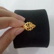 Cincin Emas Asli Model etnik Kadar 700