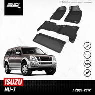 3D Mats พรมปูพื้นรถยนต์ ISUZU  MU-7 2002-2012 พรมกันลื่น พรมกันนํ้า พรมรถยนต์