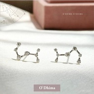 O'Dhima Diamond Earrings Zodiac Scorpio Oct23-Nov21 (Pichi) 18k White Gold OR0472