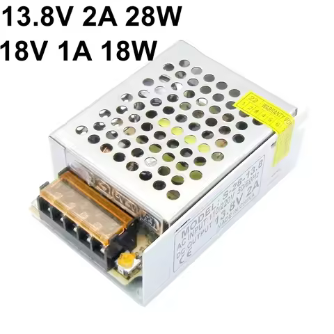 Regulated 13.8V 2A 28W 18V 1A Switching Power Supply AC To DC Access Transformer For Monitor Securit