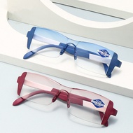 FG แว่นอ่านหนังสือ ใหม่แว่นตาอ่านหนังสือแบบใช้คู่  แว่นตาสายตายาวตามอายุสำหรับผู้สูงอายุแว่นตาป้องกันแสงสีฟ้า + 1.0-4.0