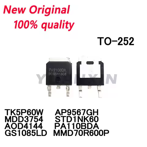 10/pieces New TK5P60W PA110BDA MMD70R600P 70R600P D1NK60 STD1NK60 MDD3754 AP9567GH 9567GH D4144 AOD4