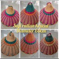 tudung saji rattan/tudung saji rattan krucut