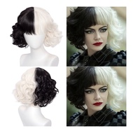 【Sweet Vibe】 Movie Cruella De Vil Cotume For Black White Witch Cosplay Dress Kid Girl Cruella Tuxedo