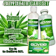 (Selling)ORIGINAL GOYEE HAIR CARE SET WITH GLUTAMANSI SOAP SHAMPOO AND CONDITIONER  ALOE VERA HAIR G