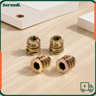 SERENDI 50pcs Furniture Screw Nut, Industrial Use Hex Socket Drive Threaded Insert Nuts, Industrial 
