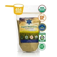 Organic Wheatgrass Juice Powder Raw  Non-GMO Wheatgrass Powder - Perfect Wheat Grass Juice Powder...