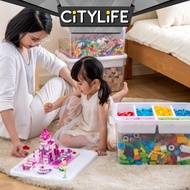 Citylife 16L to 43L Lego Toys Stackable Storage Container Box With Extra Compartment Tray X-60151617