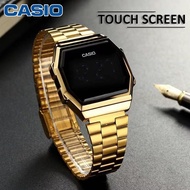 Casio Touch Screen Watch Original for Men Gold Japan Degital Watch Casio Touch Watch for Women Sale Original Casio Square Watch for Men and Women Unisex Casio Touch Watch