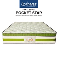 SpinaRez Pocket Star Euro Top + Coconut Fiber & Pocket Spring Hybrid Tilam Mattress (13")