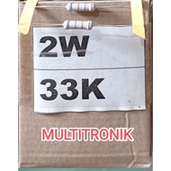 2WATT 33K 5% RESISTOR 33K 2WATT MOF TAIWAN RESISTOR