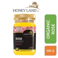 Honey Land Raw Organic Rose Honey (500g)