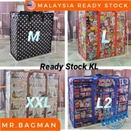 Beg Guni Beg Guni Besar Tebal Beg Kampung Murah Beg Laundry Eco Beg Berzip storage bag recycle bag b