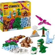 [ZRmar03] LEGO Classic Creative Dinosaurs 11041, Assorted Brick Building Set, Kids' Imaginative-Play