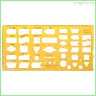 RAN K Resin Flow Chart Symbol Drafting Template Ruler Stencil Measuring Tool Student
