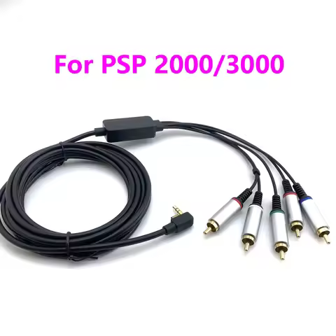 1piece 3m Component Cable For SONY For PSP 2/PSP 3 For PSP 2000/PSP 3000 HDTV AV TV Video Component 