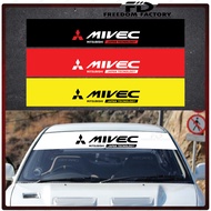 MITSUBISHI Mivec FrontWindshield Sticker / Sticker Tampal Cermin Depan Kereta(LANCER EVO WIRA PUTRA)