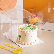 2‘ 3’ 4‘ 5’ 6‘ 8’ Inch Transparent cake box with Handle 透明手提蛋糕盒 包装盒