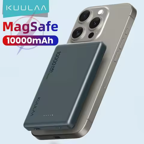 KUULAA Magnetic Power Bank 10000mAh 20W Wireless Phone Charger External Battery Fast Charging For iP