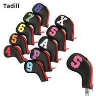 Tadill 10PCS Golf Iron Covers Club covers for head Waterproof Sleeves Hybrid Guards 4-X