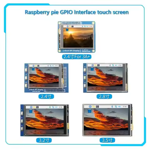 3.2/2.8/3.2/3.5 Inch GPIO Series 2.4 Inch/2.8 Inch/3.2 Inch/3.5 Inch Touch Screen Display For Raspbe