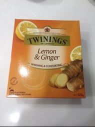 英國Twinings-唐寧茶-檸檬薑茶 Lemon &amp; Ginger 80包/120g