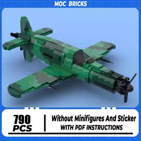 Moc Building Bricks Military Dornier Do-335 Fighter Jet Model Technology Aircraft Blocks Construstio