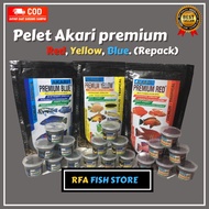 Akari Premium Blue Red Yellow Repack | Floating | Chana 10gram channa predator Fish akari original original