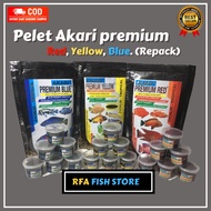 Akari Premium Blue Red Yellow Repack | Floating | Chana 10 grams of original akari predator fish cha