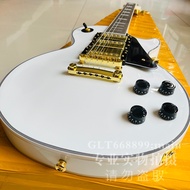 Gibson Les Paul guitar, Combination pickup, glossy white surface, professional grade