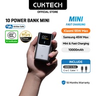 【3C  Certification】CUKTECH Mini 55W Fast Charging 10000mAh Powerbank Xiaomi 55W Max Samsung 45W iP16