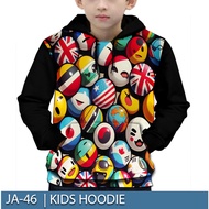 Countryballs Jacket Trendy Game Kids Hoodie Jacket and JA-46