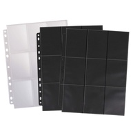 A4 10pcs 11 Holes Black Trading Card Photocard Game Card Holder Protector Scrapbook Photo Album 9 Po