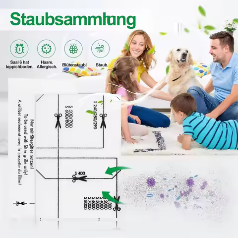 Motor Protection Filter and Exhaust Filter for Miele Complete C1/2/3, Compact C1/2, Cl ic C1, Dynami