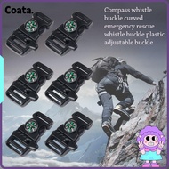 5pcs Compass Buckle, Black 14mm Side Release Buckle, High Quality 550 Paracord Bracelet Outdoor Tool