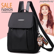 Backpack Women's Oxford Cloth Waterproof Black Backpack Women's Korean-style 202背包女牛津布防水黑色双肩包女韩版2023
