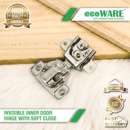 ecoWARE Invisible Inner Door Hinge With Soft Close Cabinet Door Hinge Door Replacement Hinge