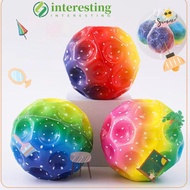 INTERESTING Bouncy Ball, Anti-fall Moon Shape Hole Ball, High Resilience Outdoor Activity PU Foam 7c