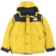 【5積分】成色極佳 ▼ THE NORTH FACE ND92237 山地羽絨衣 GORE-TEX 標誌刺繡連帽雙拉鍊羽絨服 黃黑 M 正品男款