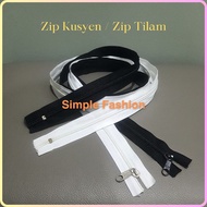 Zip Kusyen Panjang 5#~20" 22" 24" 26" 28" 30" 32" 34" 36"38" 40" 42"...66"( Inci) / Cushion Zip / Zi