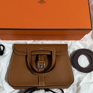 Hermes halzan mini棕色