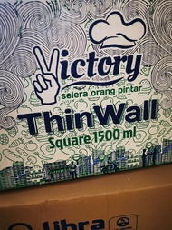 Thinwall DM square ukuran 1500ml ecer per 5pcs