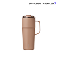 [New Arrival] LocknLock แก้วน้ำเก็บอุณหภูมิเคลือบเซรามิก หูจับด้านข้าง  Metro Cafe Handle Tumbler คว