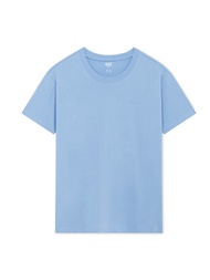 AIIZ (เอ ทู แซด) - เสื้อยืดผู้หญิงคอกลมสีพื้น ปักโลโก้ AIIZ ผ้าคอตตอนโพลีเอสเตอร์ Women’s AIIZ Logo T-Shirts Cotton Polyester