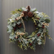 [Mercury.floral] Silk flowers - Artificial flowers - Laurel Wreath - THE FOREST - Christmas wreath -