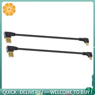 Gold Plated 15CM Short 90 Degree USB 2.0 1m Short 90 Degree USB 2.0 to Micro USB USB Male Cable Plat