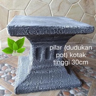 Minimalist Pot Pillar Height 60Cm 45Cm 30Cm - Minimalist Pot Stand - Cement Pot
