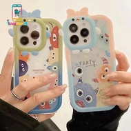 SS807 SS808 CUTE MONSTER MOTIF SILICONE SOFTCASE FOR OPPO A1K A3S A5S A5 A7 A8 A9 A11K A12 A15 A15S 