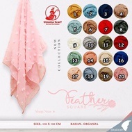 UMAMA SCARF - FEATHER SQUARE