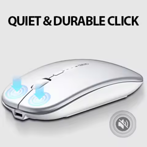 INPHIC M1P Rechargeable Wireless Mouse [Power Display Enhanced Edition] Office Light Sound Laptop Ho